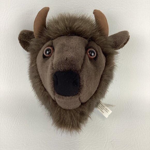 Stuffed Animal House Other - Buffalo Bison Plush Stuffed Animal Wall Mount 3D Big Game Trophy Faux Taxidermy